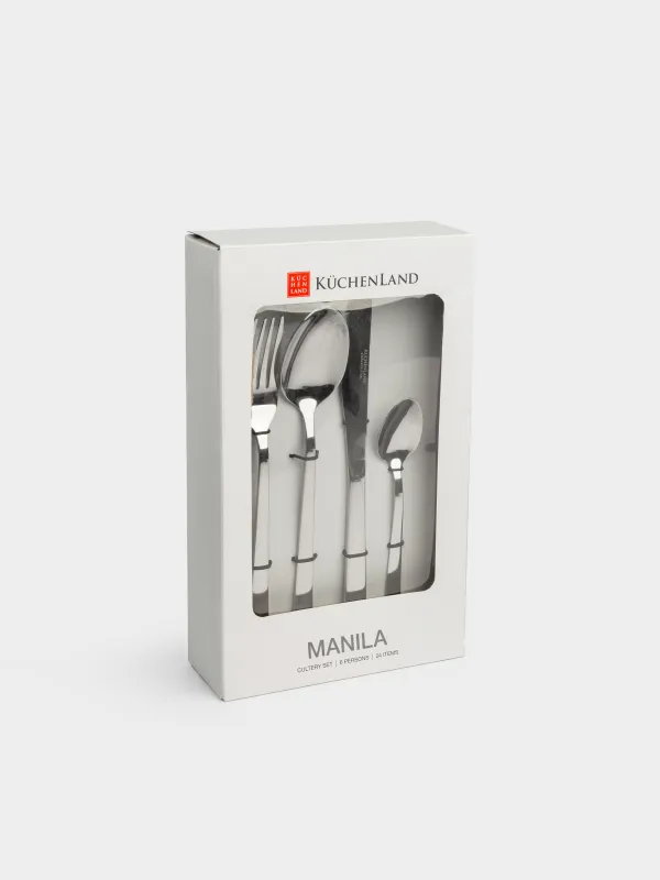 Ас құралдары, 6 тұлға, 24 зат, болат, Manila, image-7