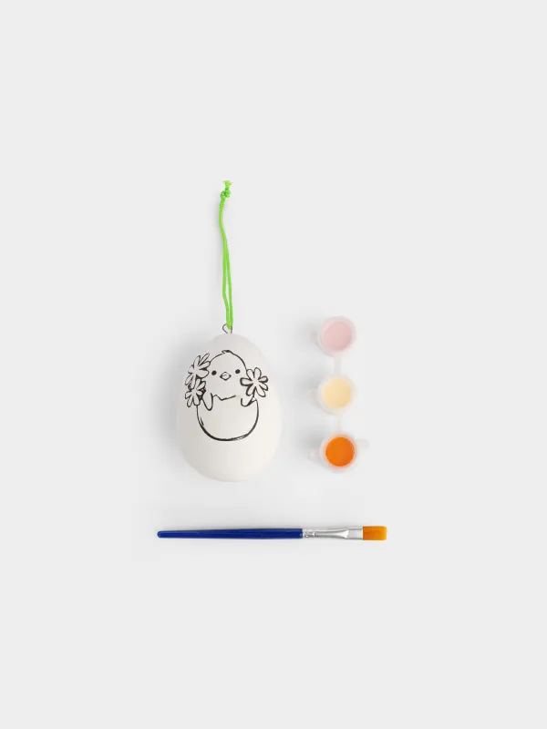 Шығармашылыққа арналған жиынтық, 1 зат, гипс, кескіндеме, Балапаны мен Пасха жұмыртқасы, Creative, image-0