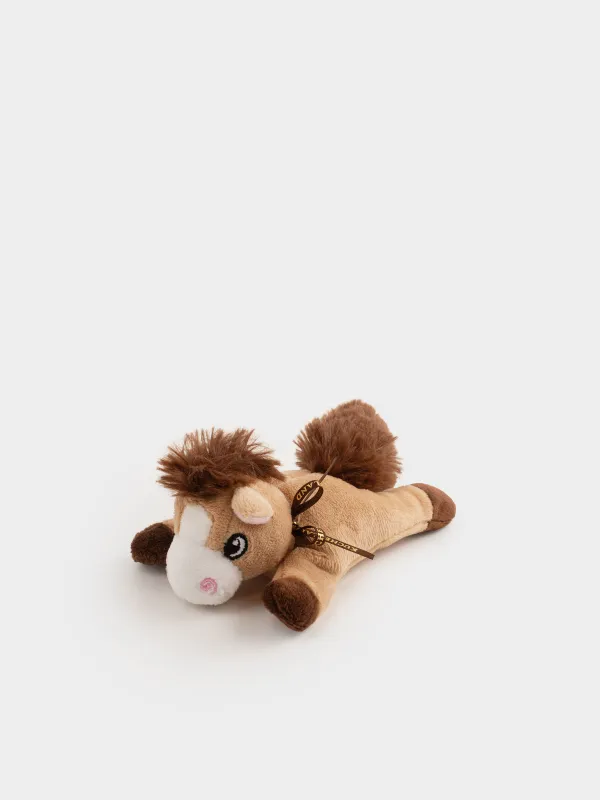 Магнит, 13 см, мягкий, полиэстер, бежевый, Лошадь, Horse cute, image-0