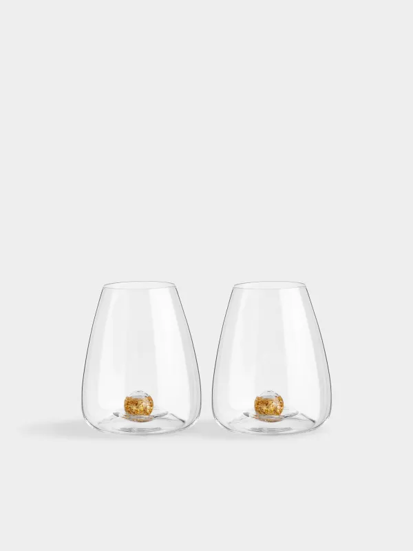 Стақан, 11 см, 460 мл, 2 дана, хрусталь шыны, Кәріптас шар, Sorento, image-0