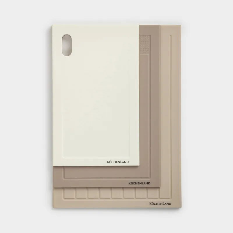 Набор досок разделочных, 3 шт, пластик, прямоугольный, Soft kitchen