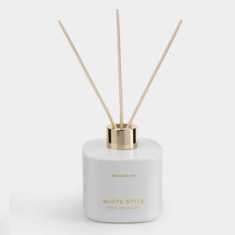 Хош иісті диффузор, 200 мл, керамика, ақ, Хош иіс, White style