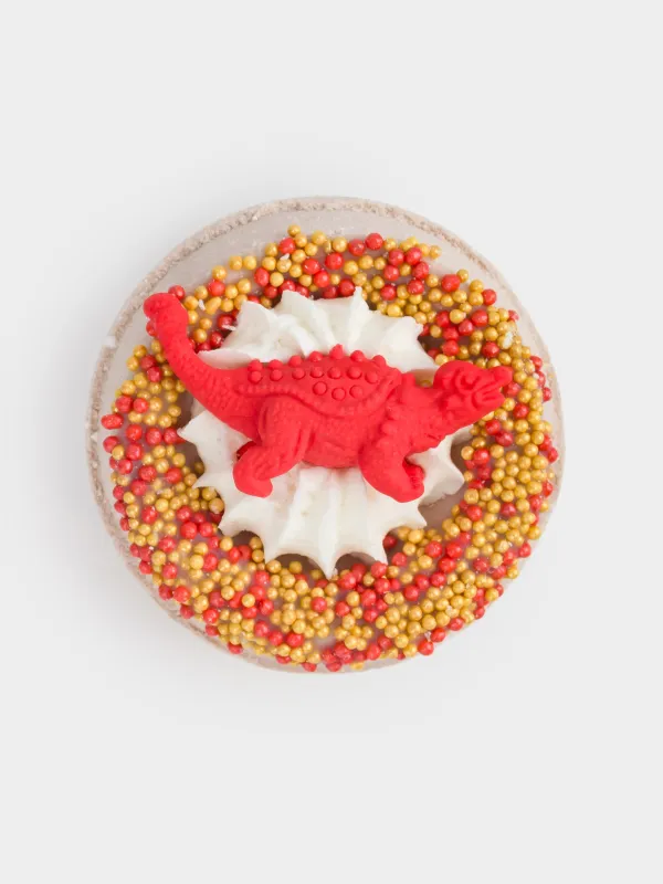 Ваннаға арналған бомба, 130 гр, ойыншықпен, сарғылт-қоңыр, қызғылт сары, Динозавр, Dino, image-0