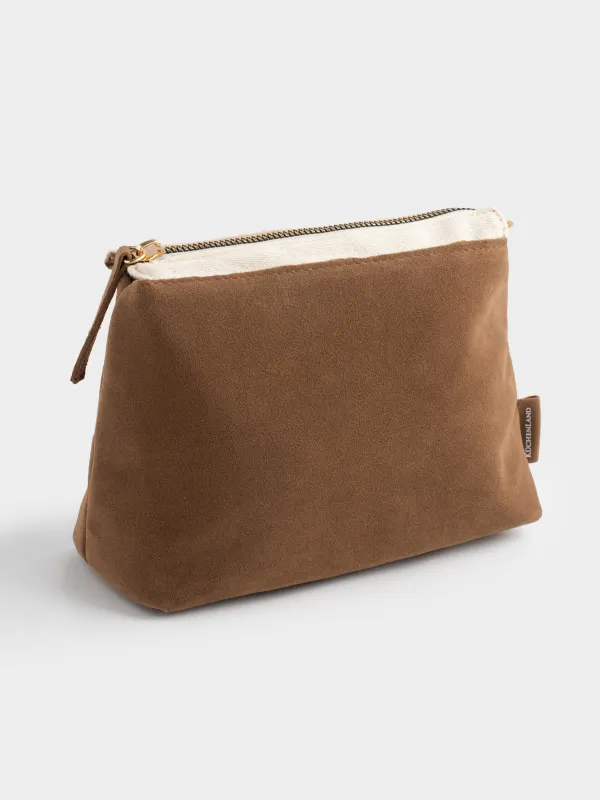 Косметичка, 20х12 см, полиуретан, песочная, Krast, image-1