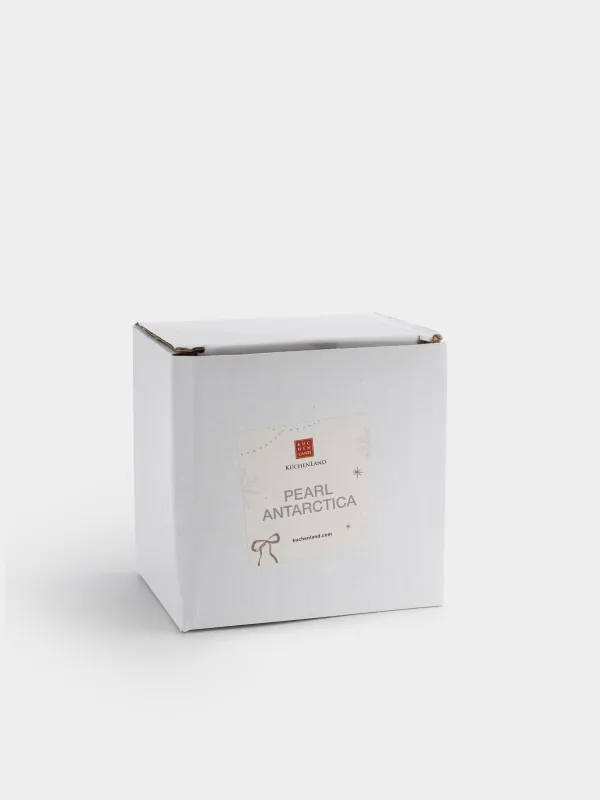 Салфетница, 9 см, керамика D/бисер, молочная, Ель с бантом, Pearl Antarctica, image-5