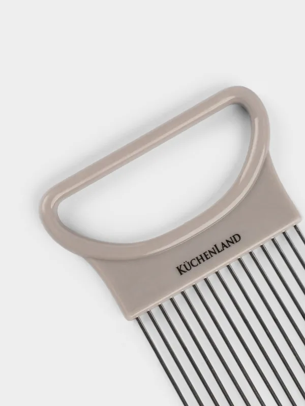 Пияз кескіш ұстағыш, 11х9 см, пластик/Болат, бежевый, Soft Kitchen, image-1