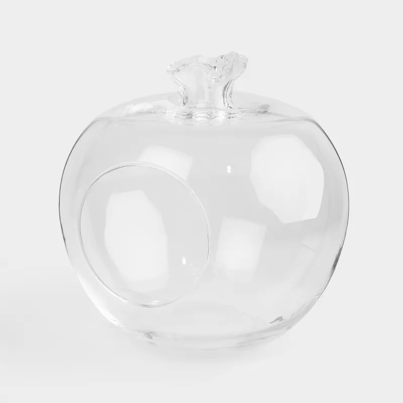 Кәмпит ыдысы, 19х21 см, шыны, Гранат, мөлдір, image-1