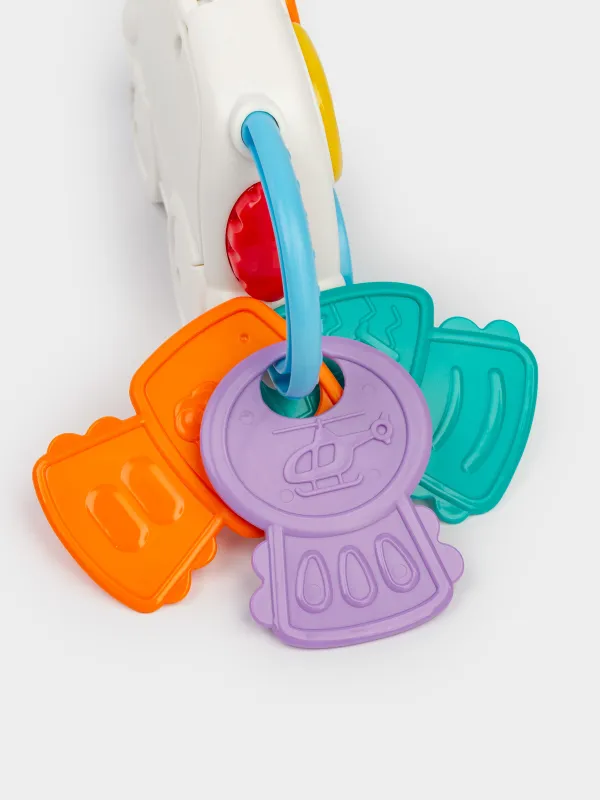 Игрушка-прорезыватель, 20х8 см, музыкальная, с подсветкой, пластик/полипропилен, Машина, Traffic, image-5