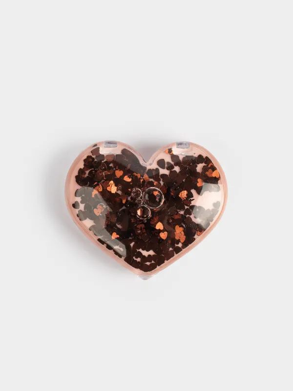 Набор блеск для губ, 3 мл, с кисточкой, увлажняющий, Сердце, Cosmetic kids, image-0