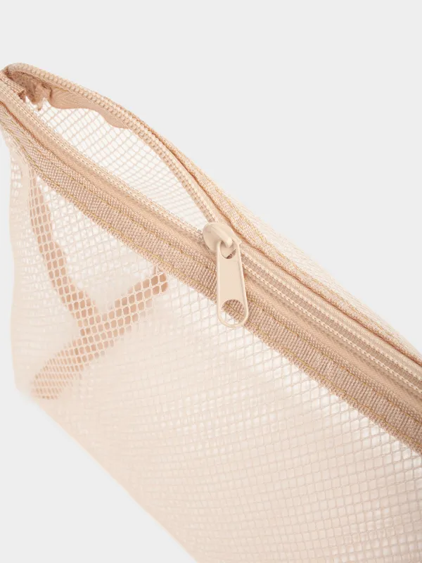 Косметикалық сөмке, 24х14 см, полиэстер, сарғылт-қоңыр, Тор, Easy Travel, image-2