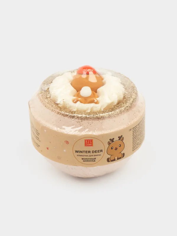 Бомбочка для ванны, с игрушкой, Молочный шоколад, Winter deer, image-4
