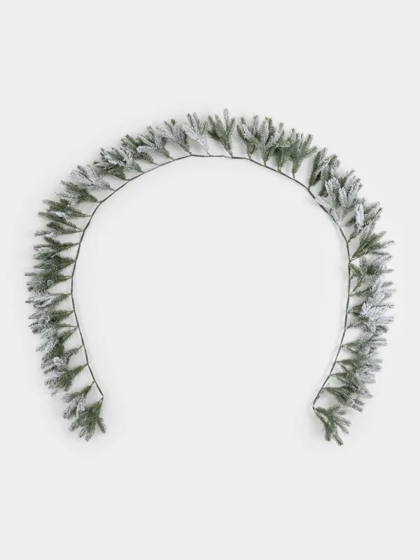 Ветка-гирлянда декоративная, 2, пластик, Snowy decor, image-0