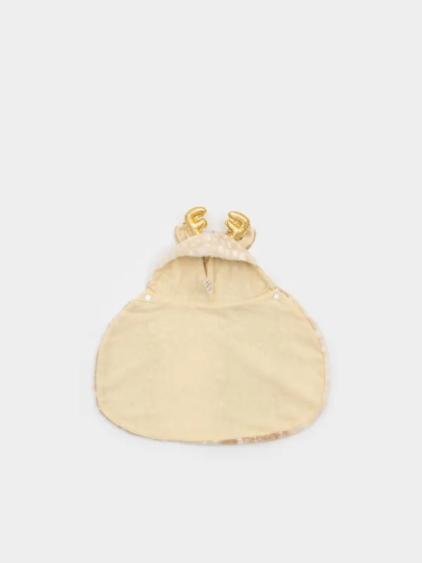 Жануарларға арналған костюм, 30 см, өлшемі S/M, карнавалдық, полиэстер, қоңыр, Бұғы, Christmas pet, image-5