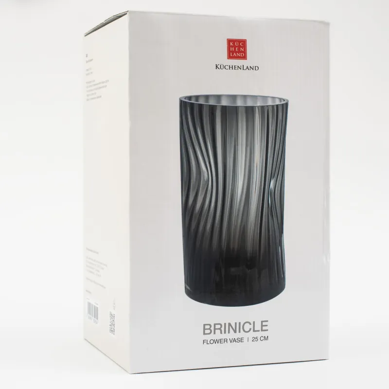 Ваза для цветов, 25 см, стекло, Brinicle, image-4