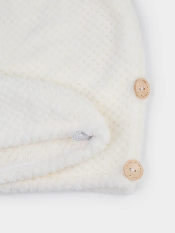 Шашқа арналған сәлде-орамал, 62х24 см, микроталшық, сүт түсті, Fiber spa, image-3