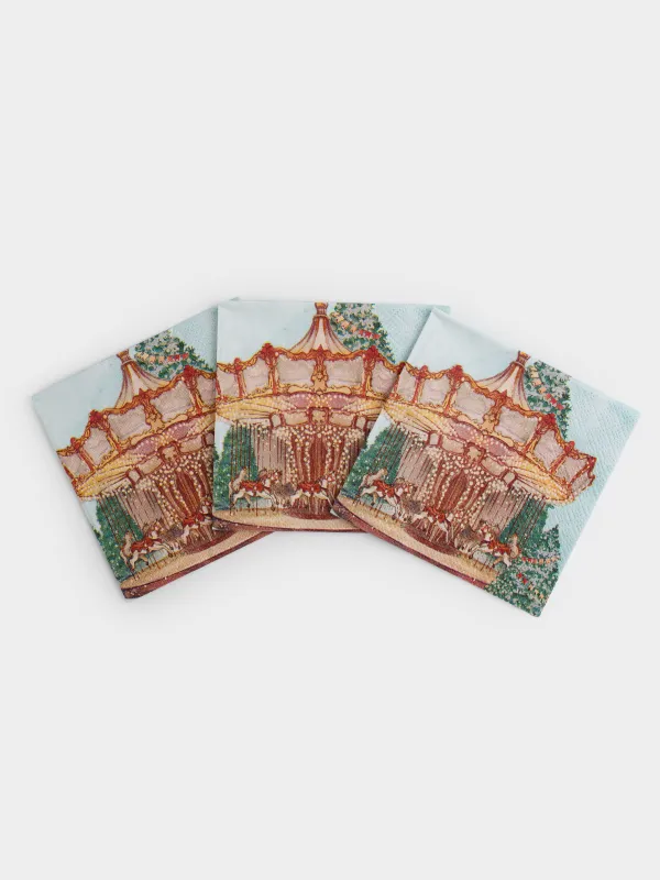 Салфетки бумажные, 21х21 см, 20 шт, Carousel, image-2