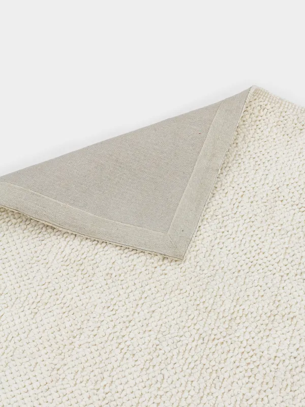 Кілем, 150х210 см, полиэстер / мақта, сүт / сұр, көпіршіктер, image-3