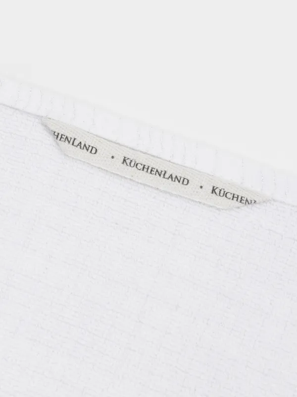 Асүйлік сүлгі, 40х60 см, мақта, ақшыл сұр, Тор, Cage pattern, image-4