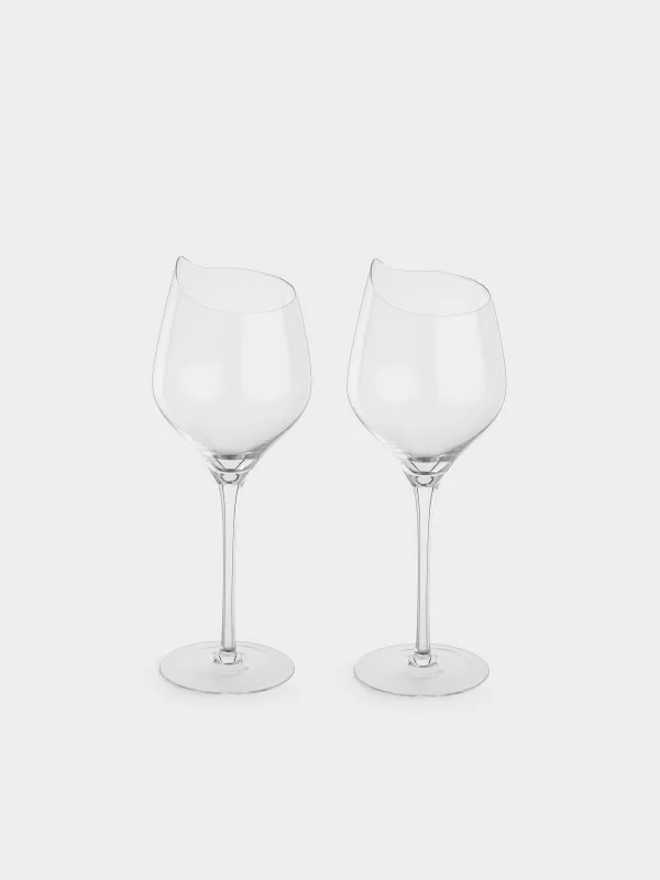 Ақ шарап бокалы, 400 мл, 2 дана, кристалды шыны, Charm L wavy, image-0