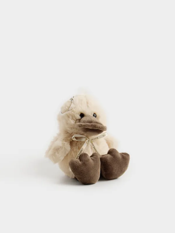 Салпыншақ, 20 см, жұмсақ, плюш/металл, Үйрек, Duck toy, image-3