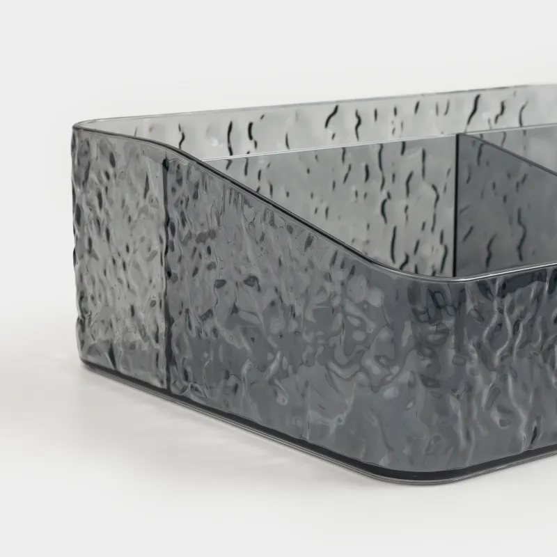 Органайзер для косметики, 24х17 см, 11 отд, пластик, серый, Renaissance clear, image-1