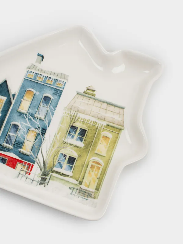 Ыдыс, 20х18 см, керамика, ақ, Дизайн, House built, image-2