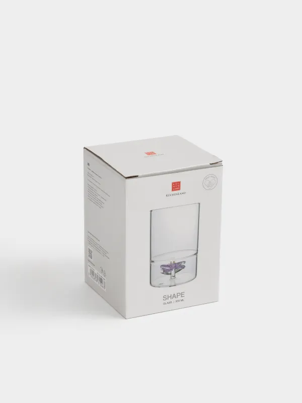 Стақан, 12 см, 300 мл, шыны Б, Гүл, Shape, image-5