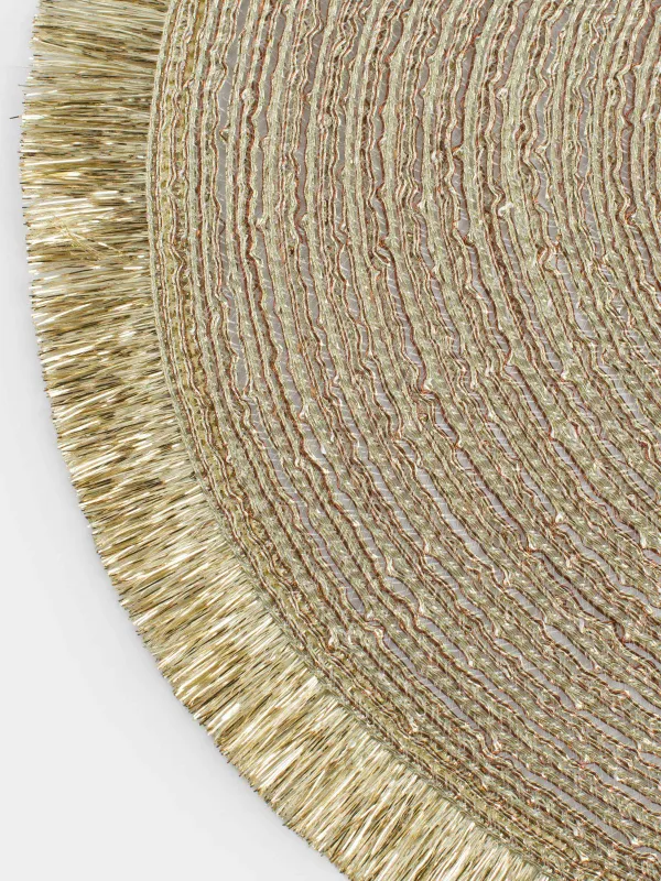 Аспаптарға арналған майлық, 30х45 см, жиегі бар, полиэстер, сопақ, алтын, Rotary shine, image-2