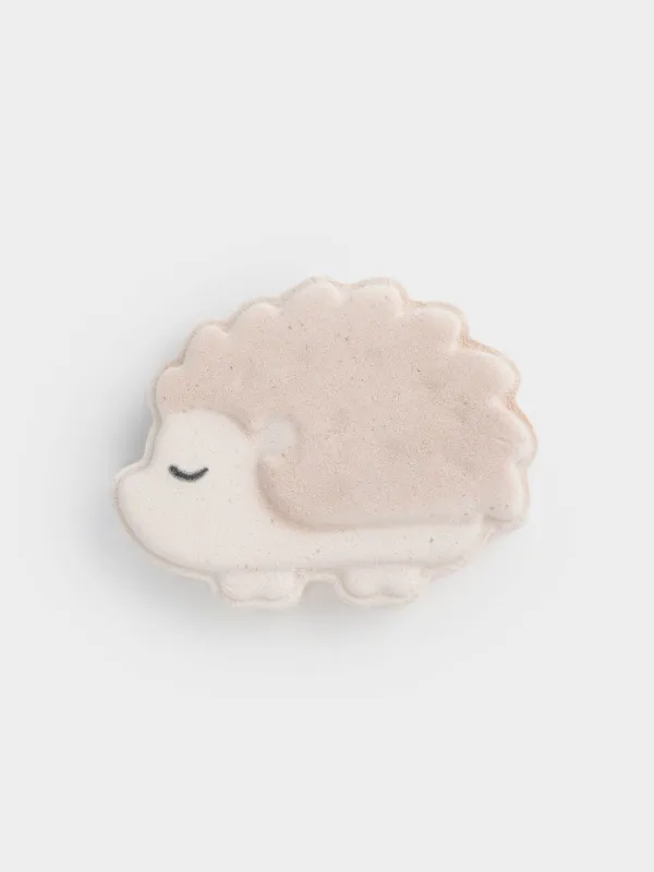 Бомбочка для ванны, 100 гр, с эффектом радуги, Бежевая, Попкорн, Ежик, Friends spa, image-0