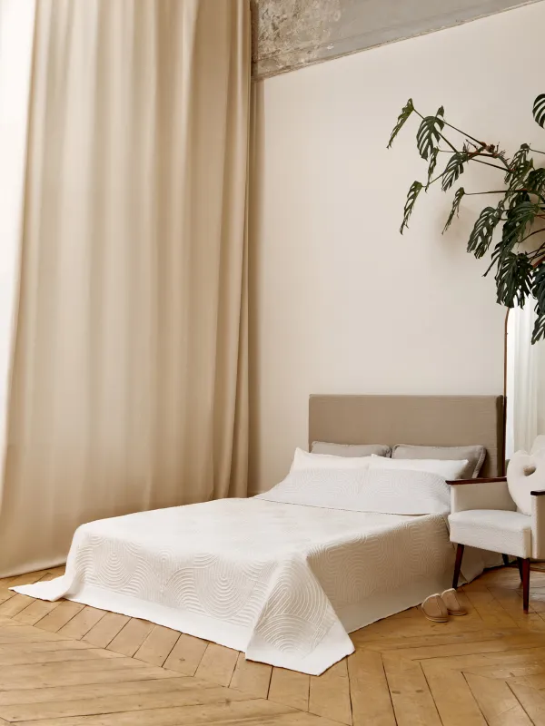 Көрпе, 220х240 см, полиэстер / мақта, құмды бежевый, Арка, Арка, image-5