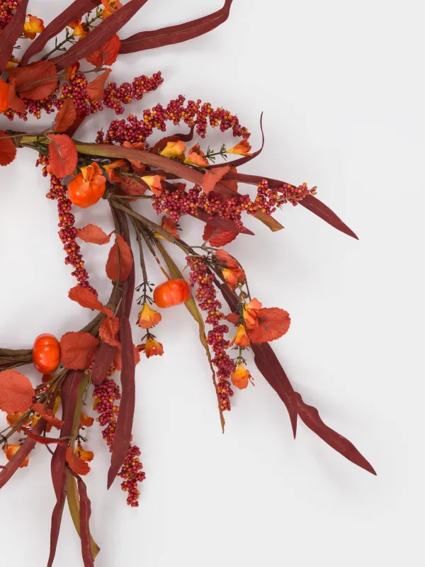 Сәндік гүл шоғы, 16/35 см, пластик/қағаз, Күзгі композиция, Forest symphony decor, image-1