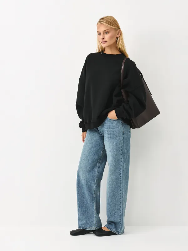 Әйелдер джинс шалбары, өлшемі 46, орташа белді, мақта/вискоза, көк, Straight Fit, Tiksma, image-2