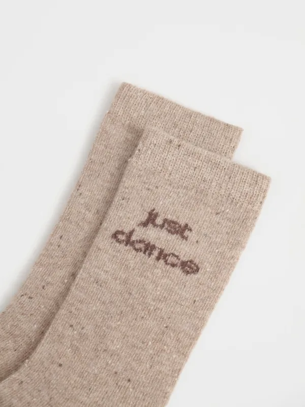 Носки с добавлением шерсти, песочные, Wool warm, image-2