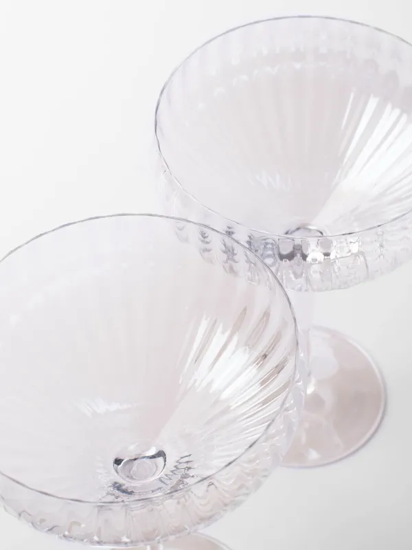 Шампанға арналған стақан, 320 мл, 2 дана, шыны, Інжу-маржан, Lombardy R polar, image-2