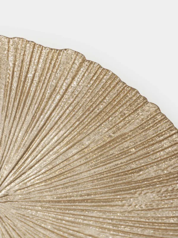 Тіскебасар тәрелкесі, 21 см, шыны, шампан, Angle, image-3