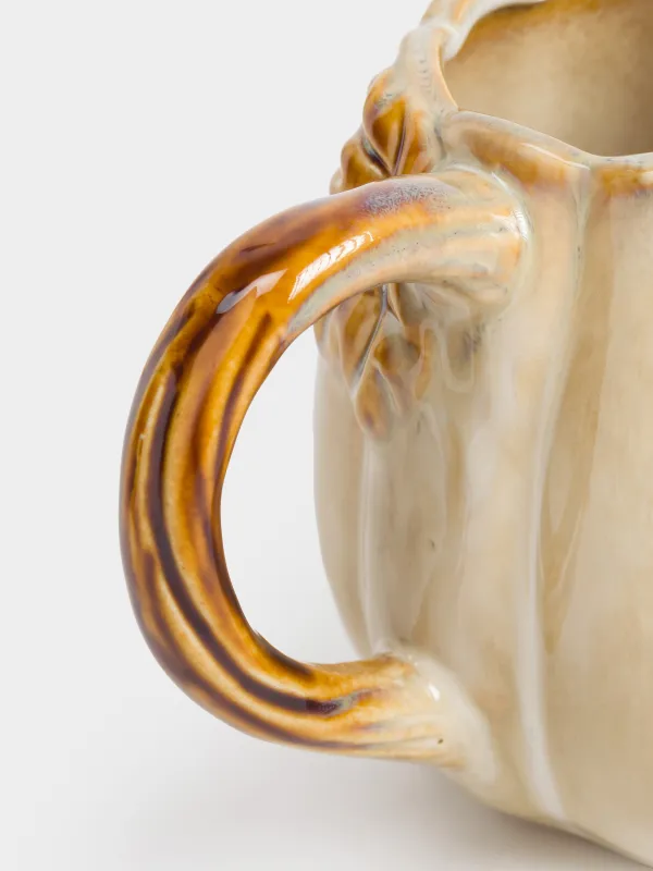 Саптыаяқ, 560 мл, керамика, сүтті-қоңыр, Асқабақ, Pumpkin велир, image-3