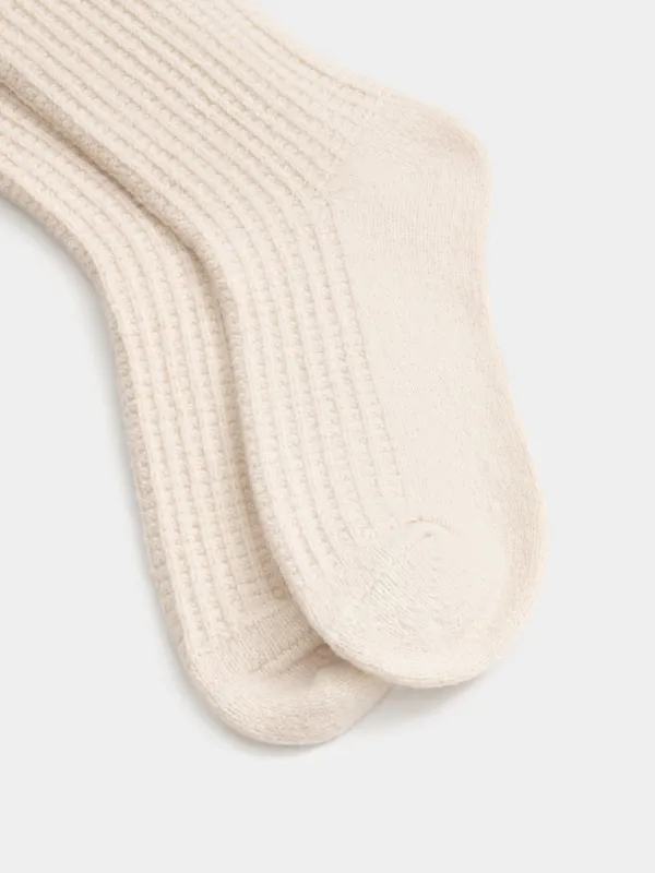 Әйелдер шұлықтары, өлшемі 36-38, қырлы, полиэстер, сарғылт-қоңыр, Жолақтар, Heatyy, image-3