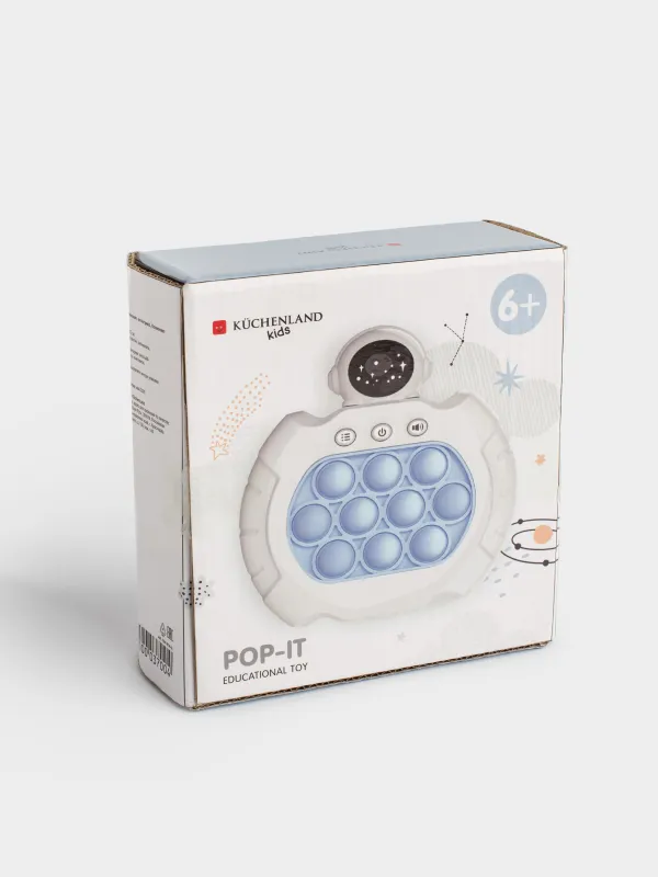 Игрушка развивающая, 13х12 см, электронная, Космонавт, Pop-it, image-4