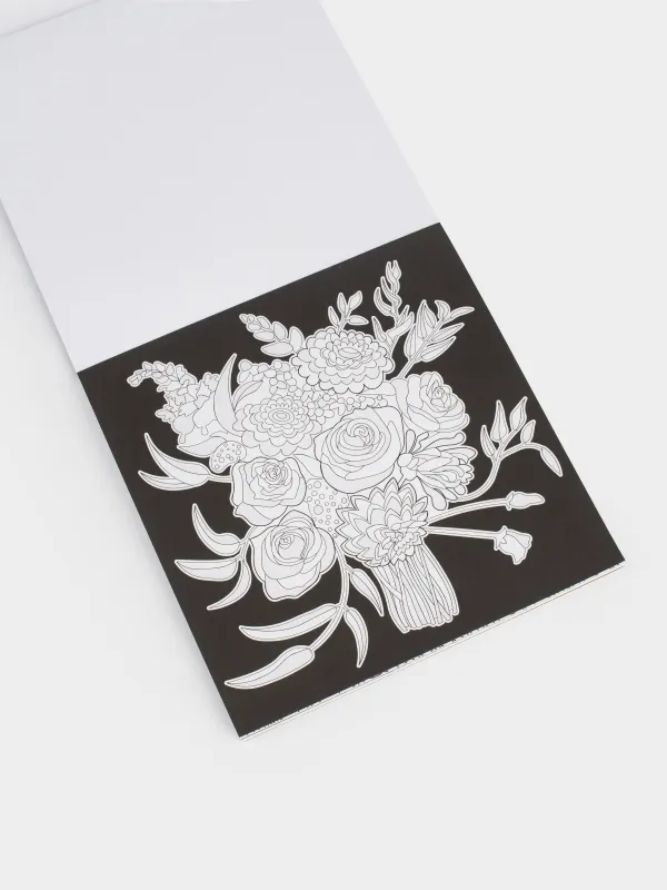 Бояу альбомы, 20х20 см, 24 парақ, жылтыр, Өрнектер мен жануарлар, Draw, image-3