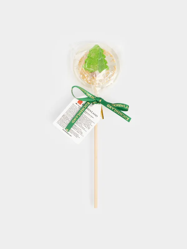 Мұз кәмпит, 35 гр, сылдырмақ, таяқшада, изомальт, ақ, Шырша, Sweet life, image-5