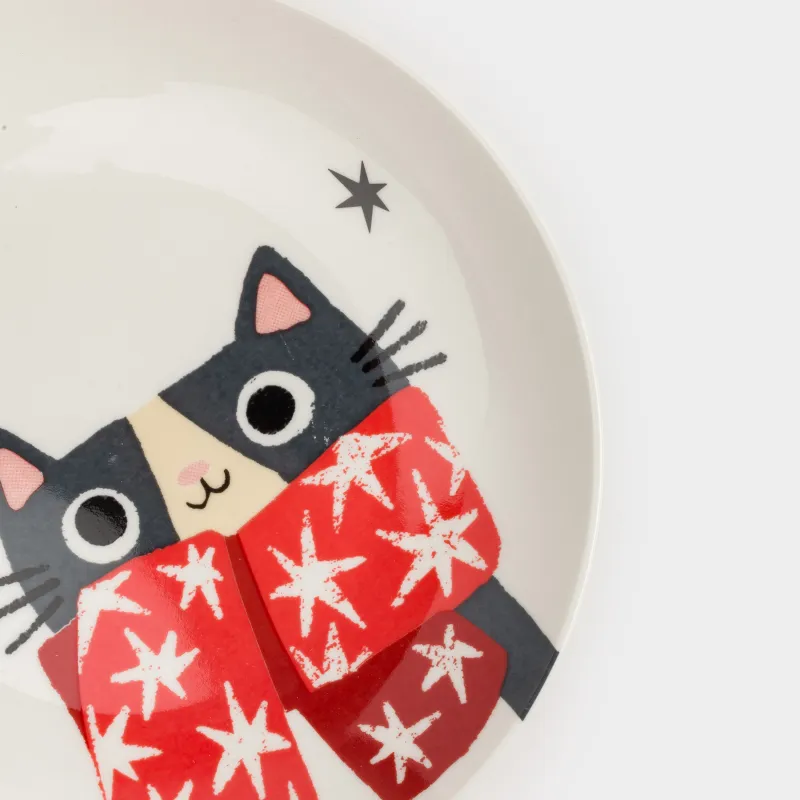 Набор посуды, детский, 1 перс, 3 пр, фарфор N, белый, Животные в шарфах, Forest animals, image-11