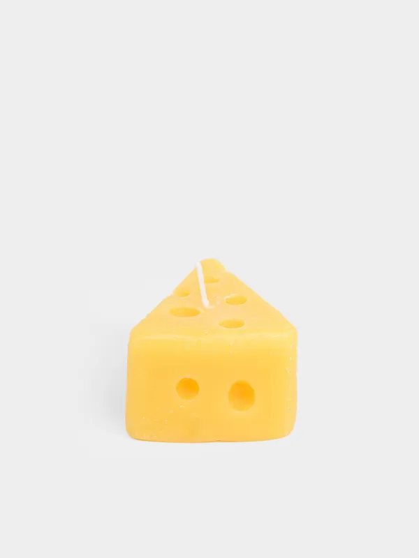 Свеча, желтая, Cheese shape, image-3