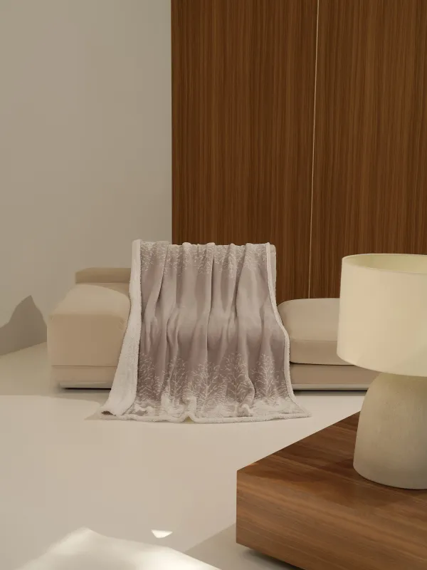 Жамылғы, 130х170 см, фланель/шерпа, күрең-сарғыш, Тор, Hazel, image-3