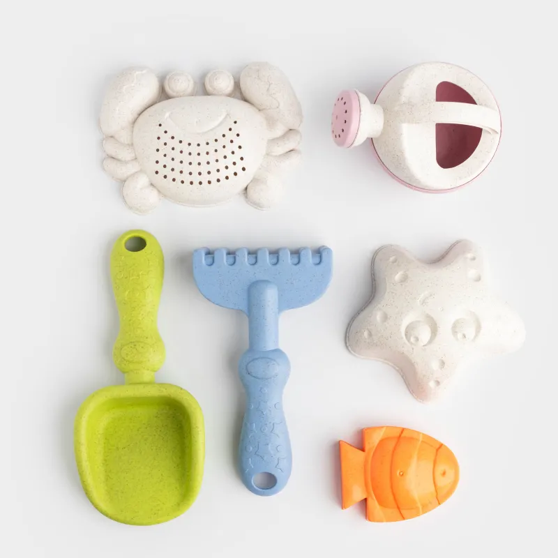 Набор игровой для песка, 7 пр, с игрушкой, пластик, цветной, Телега, Sunny, image-1