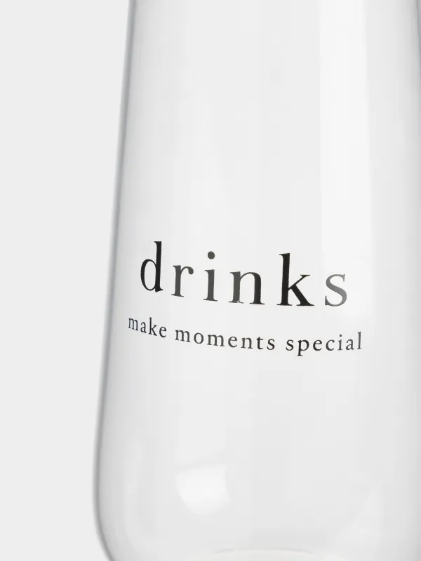 Стакан, 15 см, 500 мл, стекло Б, Clear font, image-1