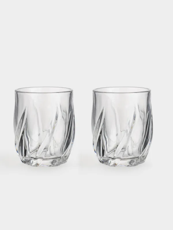 Виски стақаны, 9 см, 360 мл, 2 дана, шыны Р, Crumpled, image-0