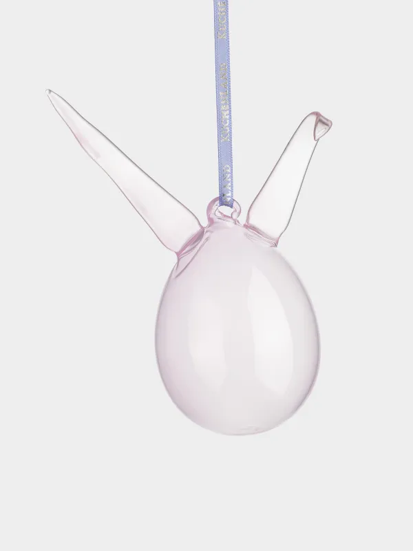 Сәндік салпыншақ, 9х13 см, шыны, түрлі-түсті, құлақтары бар Пасха жұмыртқасы, Flora Easter, image-1