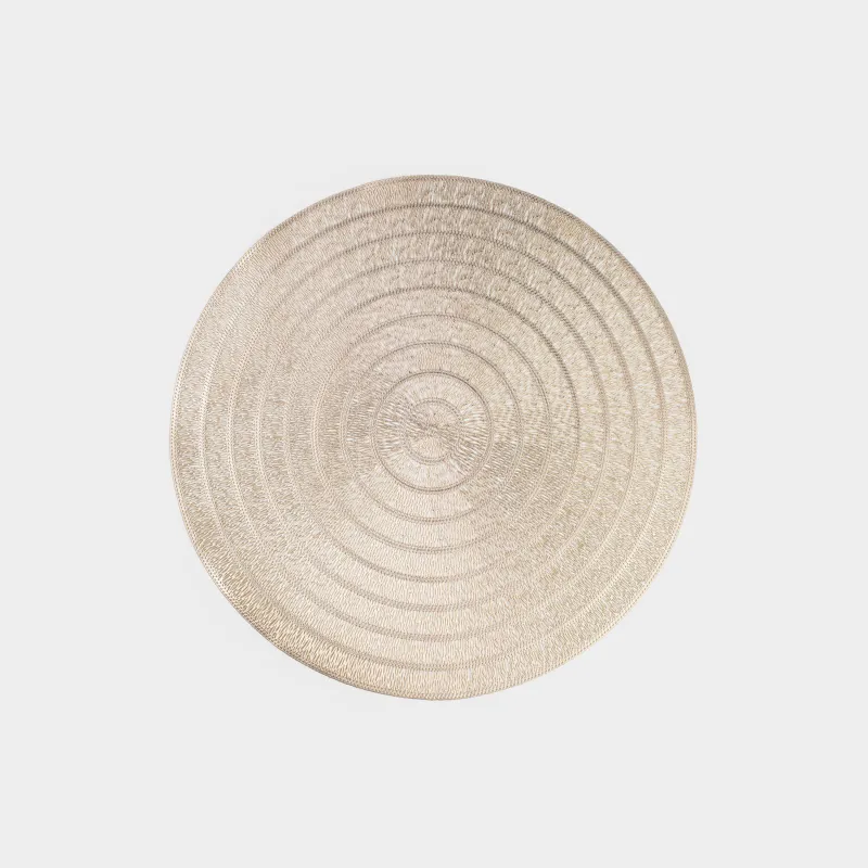 Аспаптарға арналған майлық, 38 см, ПВХ, дөңгелек, алтын, өрнектер, Azhur