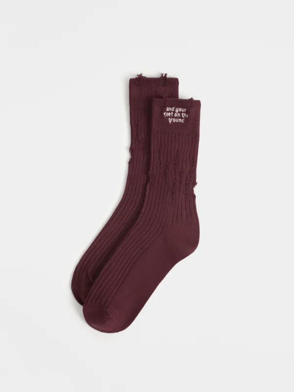 Носки женские, с рваным эффектом, Rubchik grunge, image-1