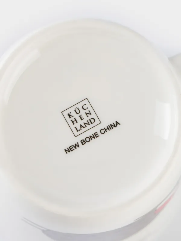 Кружка, 420 мл, фарфор N, белая, Еж в шапке, Hedgehog christmas, image-4